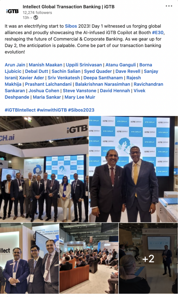 iGTB at Sibos 2023