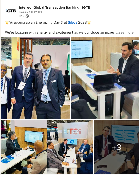 Linkedin Post day 3 sibos 2023